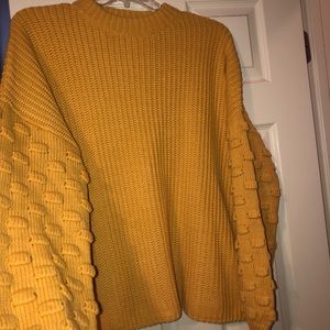 cute boutique bubble sleeve sweater